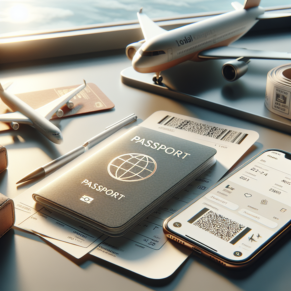 Masada pasaport ve biniş kartı ile seyahat belgeleri