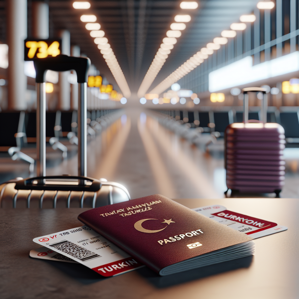 Masada Türk pasaportu ve uçak bileti