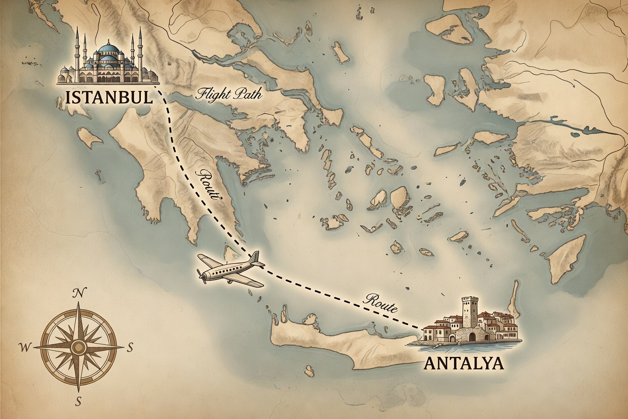 İstanbul’dan Antalya’ya Uçuş ve Şehir İçi Gezi Rehberi
